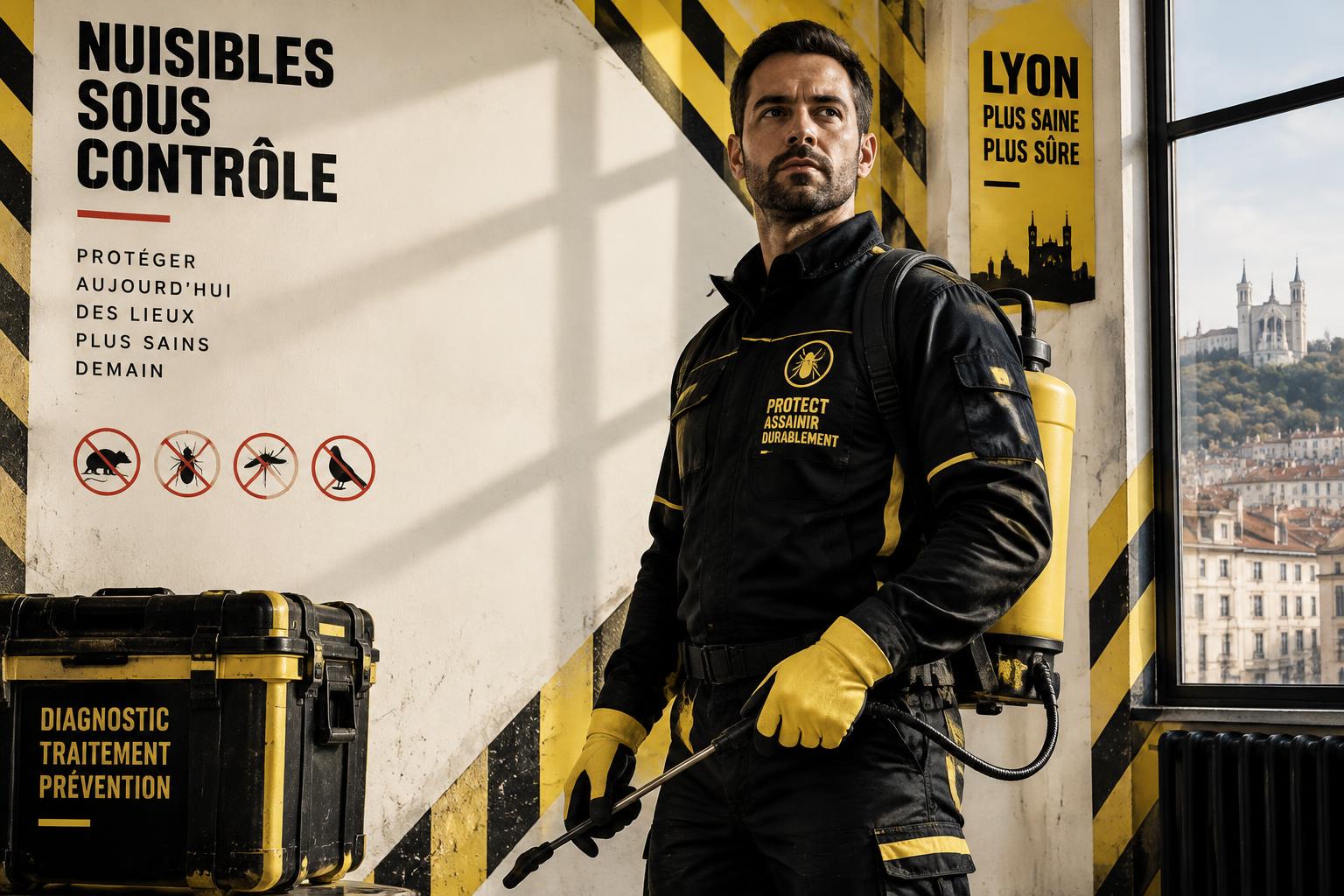 Technicien Lyon Dérat Express en intervention à Lyon